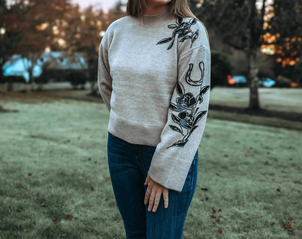 NEW ARIAT all in sweater in oatmeal